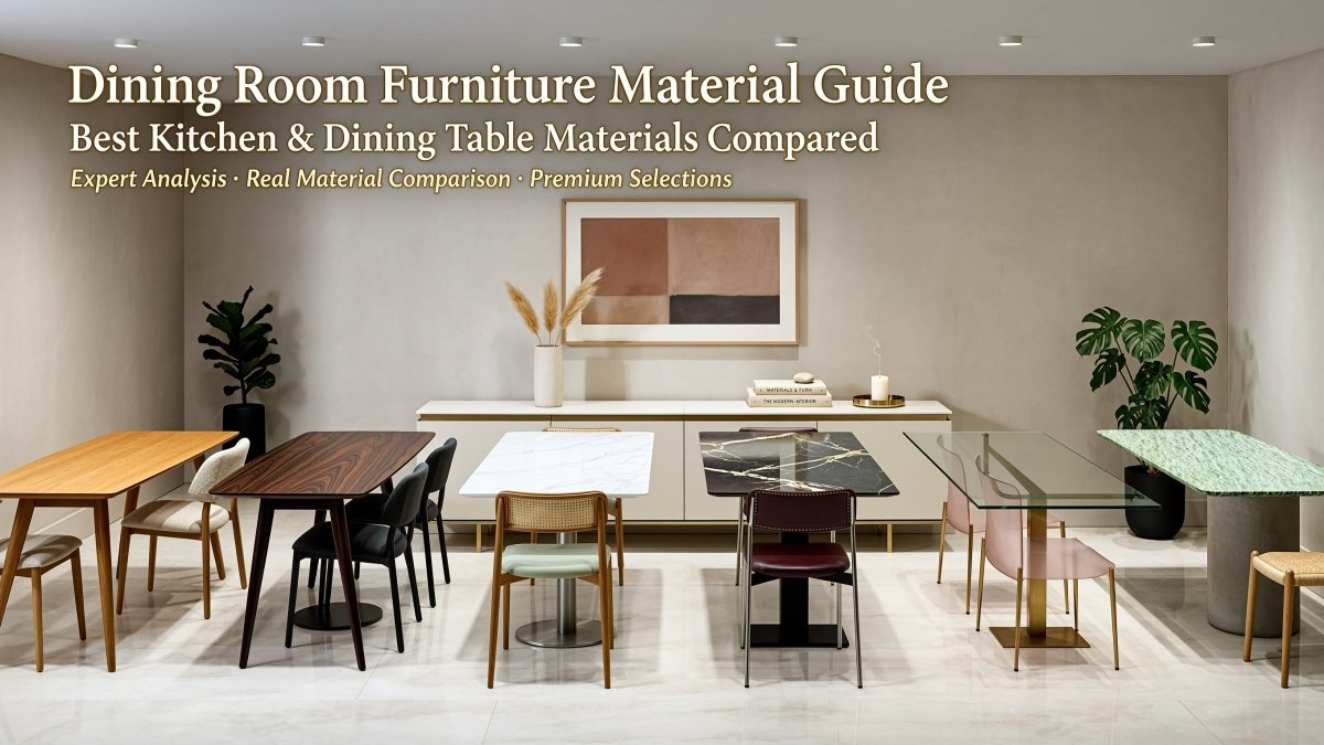 Dining Room Furniture Material Guide: Best Kitchen & Dining Table Materials Compared