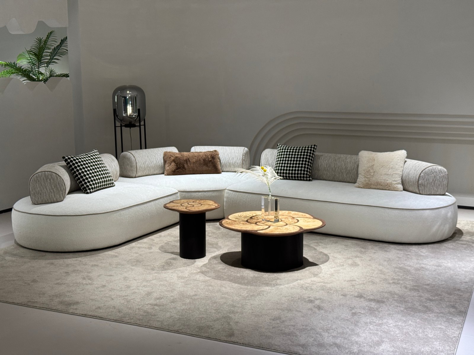 ​Italian Crescent Modular Sofa for Sculptural Lounge Interiors