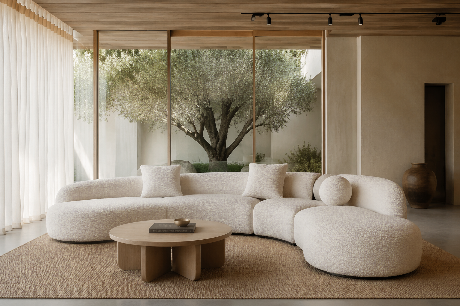 Low-Profile Modular Sofa Designed Around Deep Lounge Comfort